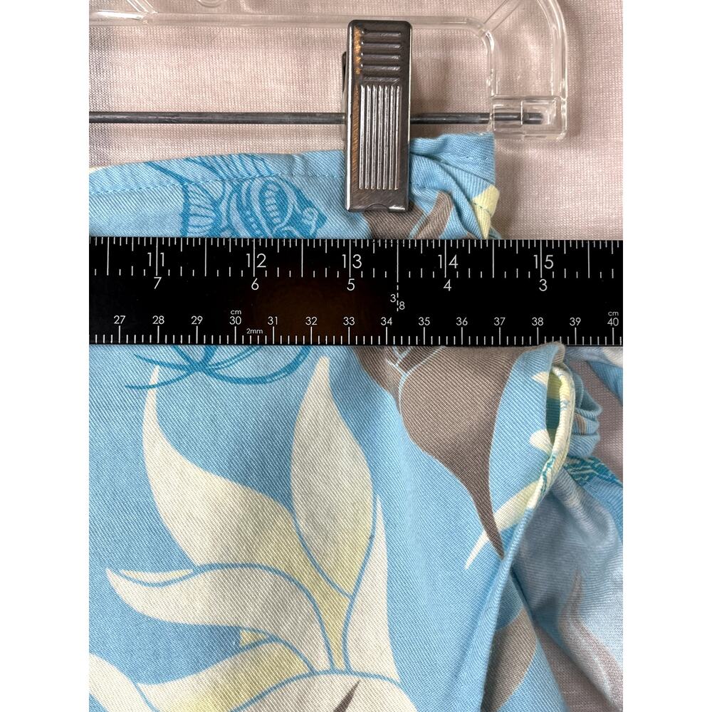 Columbia wrap skirt tropical fish print in blue/yellow/brown, size S - Picture 8 of 9